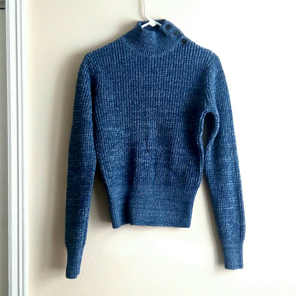 Gap Tortoise Shell Button Neck Sweater - image 1